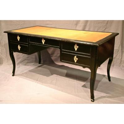 Louis XV Desk Double Sided Gloss Black From XVIIIth
