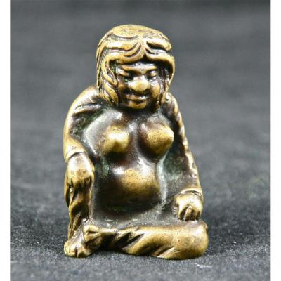 Erotic Amulet Extreme Orient XIXth Bronze