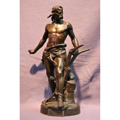 Bronze XIXth Ense And Aratro By Émile Boisseau