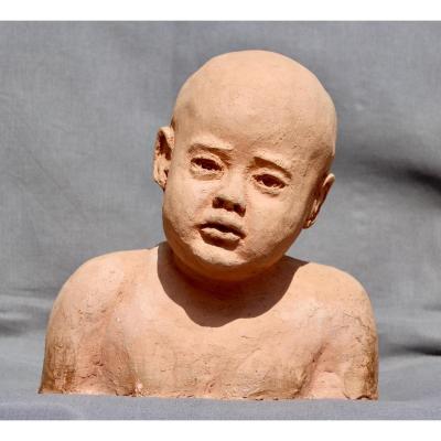 Twentieth Terracotta Child Bust