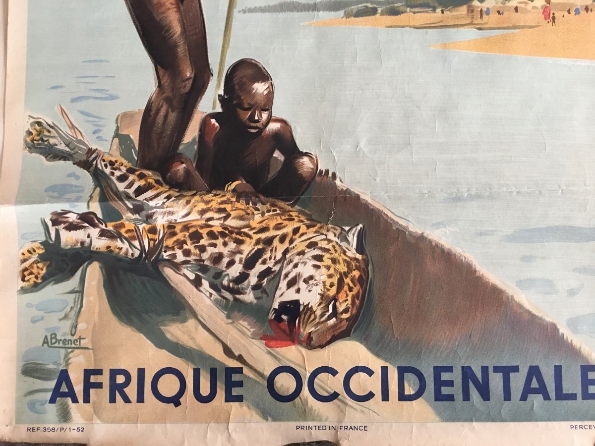 Air France Poster For Africa Around 1960-photo-2