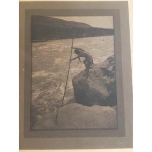 Edward Sheriff Curtis  Pécheur Indien Photo Vers 1904