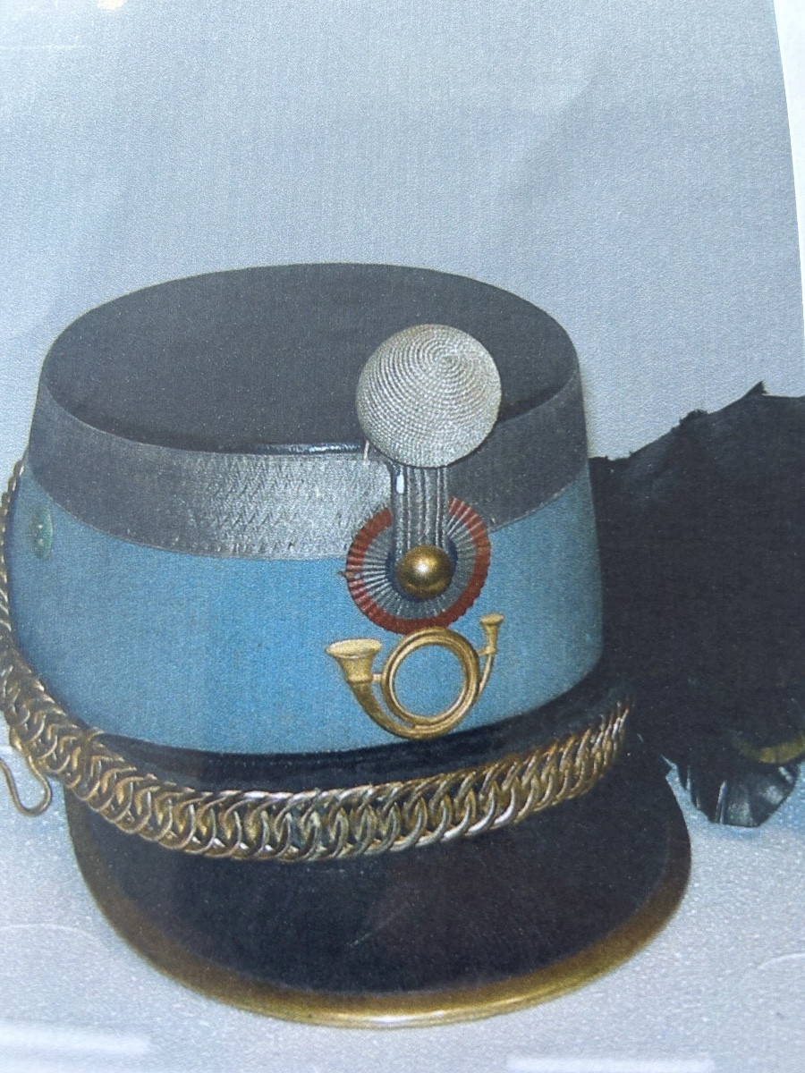 Shako D.officier De Chasseurs à Cheval Modèle 1874-photo-3