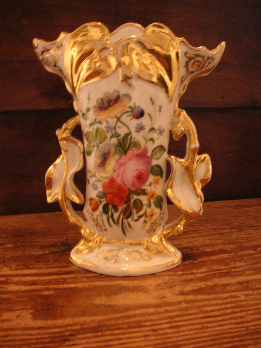 Porcelaine de Paris  XIXème / Vase en parfait état -photo-2