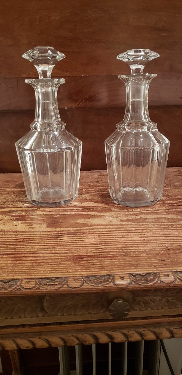 Carafes à vin en cristal (2)  /  Baccarat  / pas de marque 