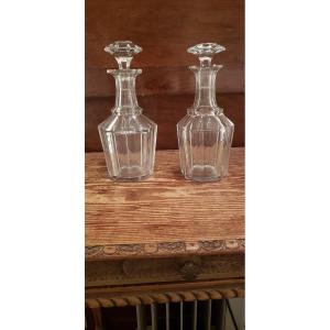 Carafes à vin en cristal (2)  /  Baccarat  / pas de marque 