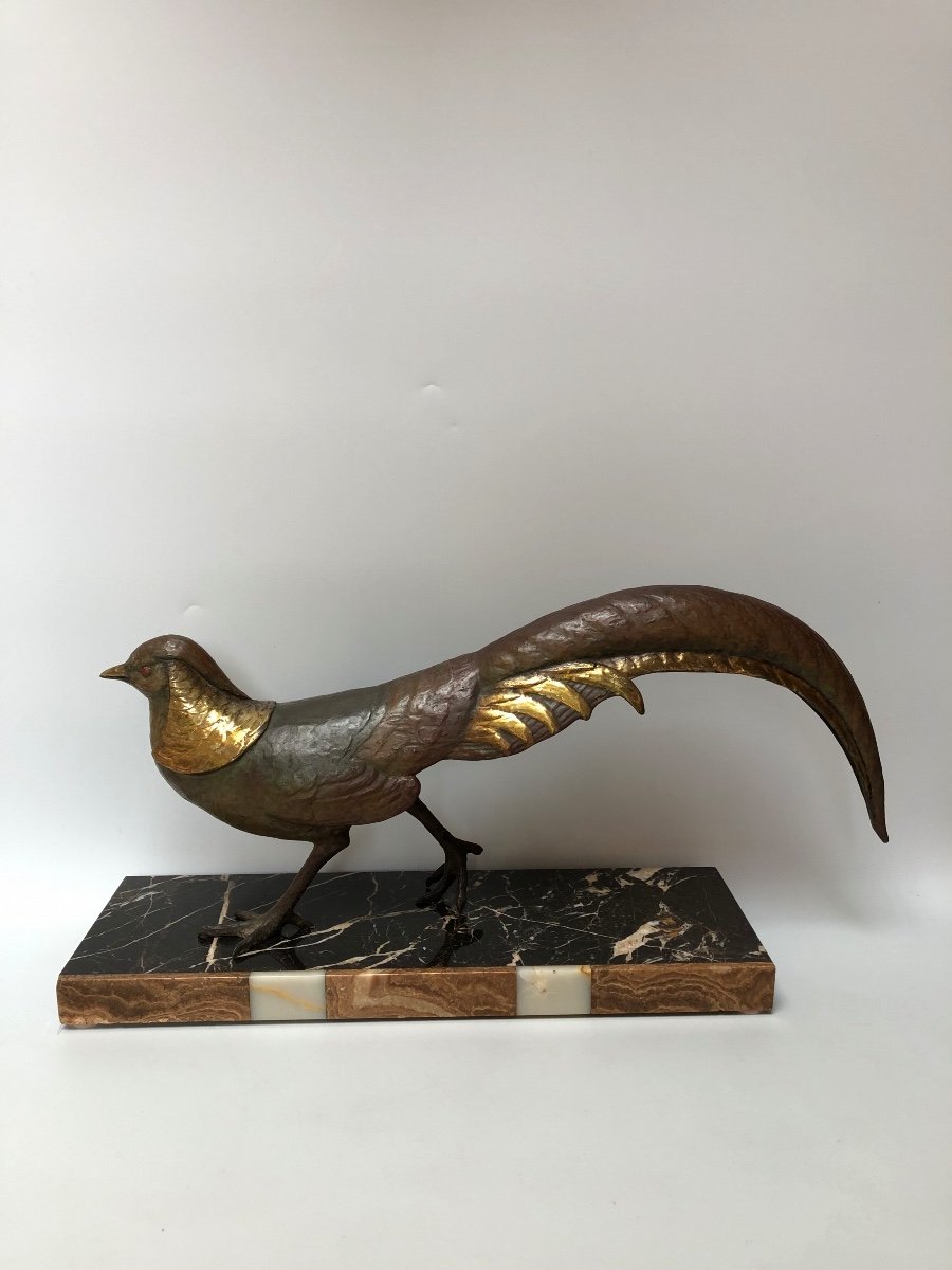 Art Deco Bronze Sculpture Signed L. Carvin