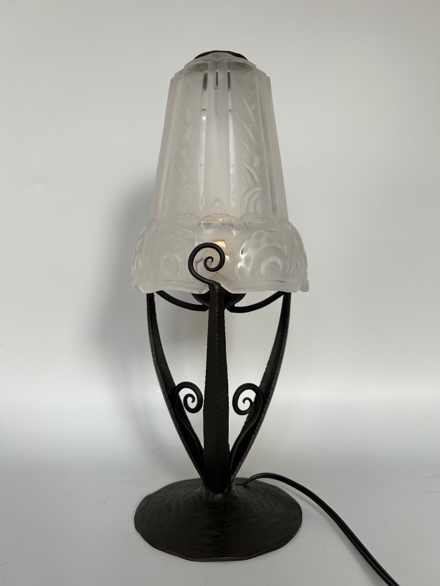 Art Deco Lamp Attributed To Maynadier-photo-2