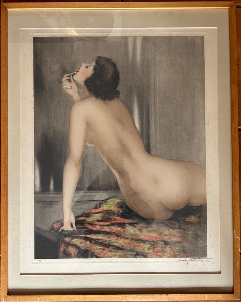 Louis Icart Gravure Art Déco Modèle Modern ève ll