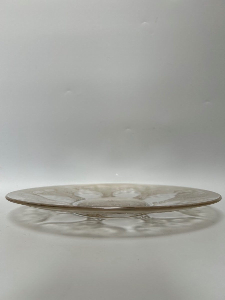René Lalique Plat Ou Assiette Modèle Vase N1-photo-4
