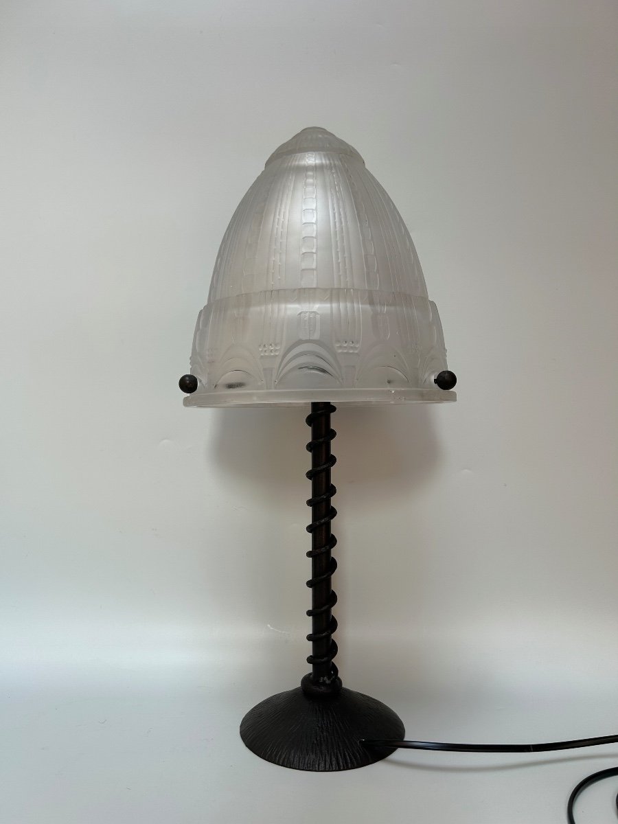 Muller Frères Art Deco Lamp -photo-7