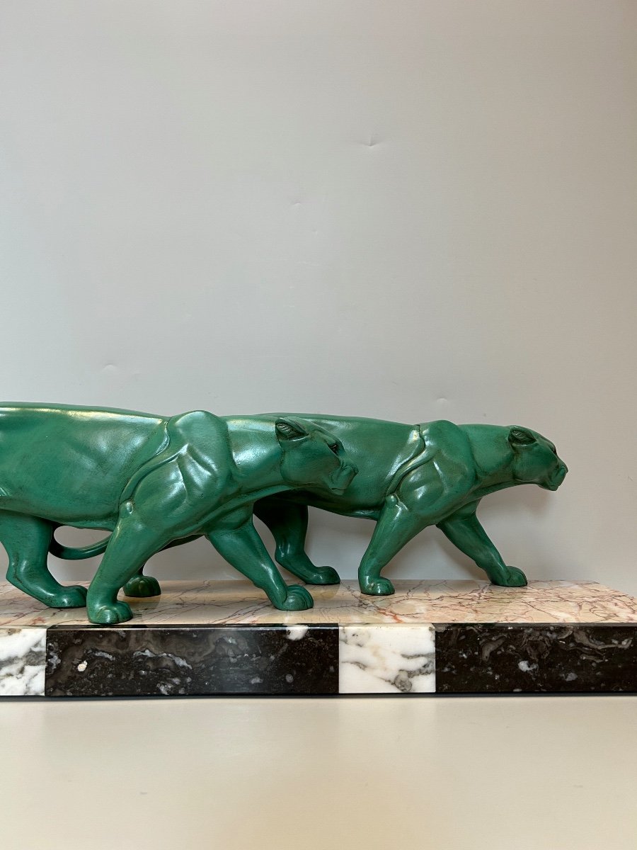 Art Deco Panther Sculpture By Leducq -photo-6