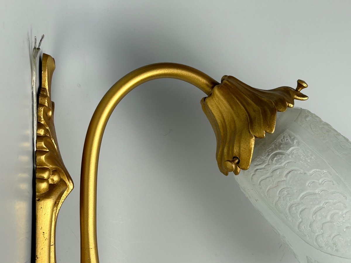 Daum Nancy Pair Of Art Nouveau Wall Lights -photo-7