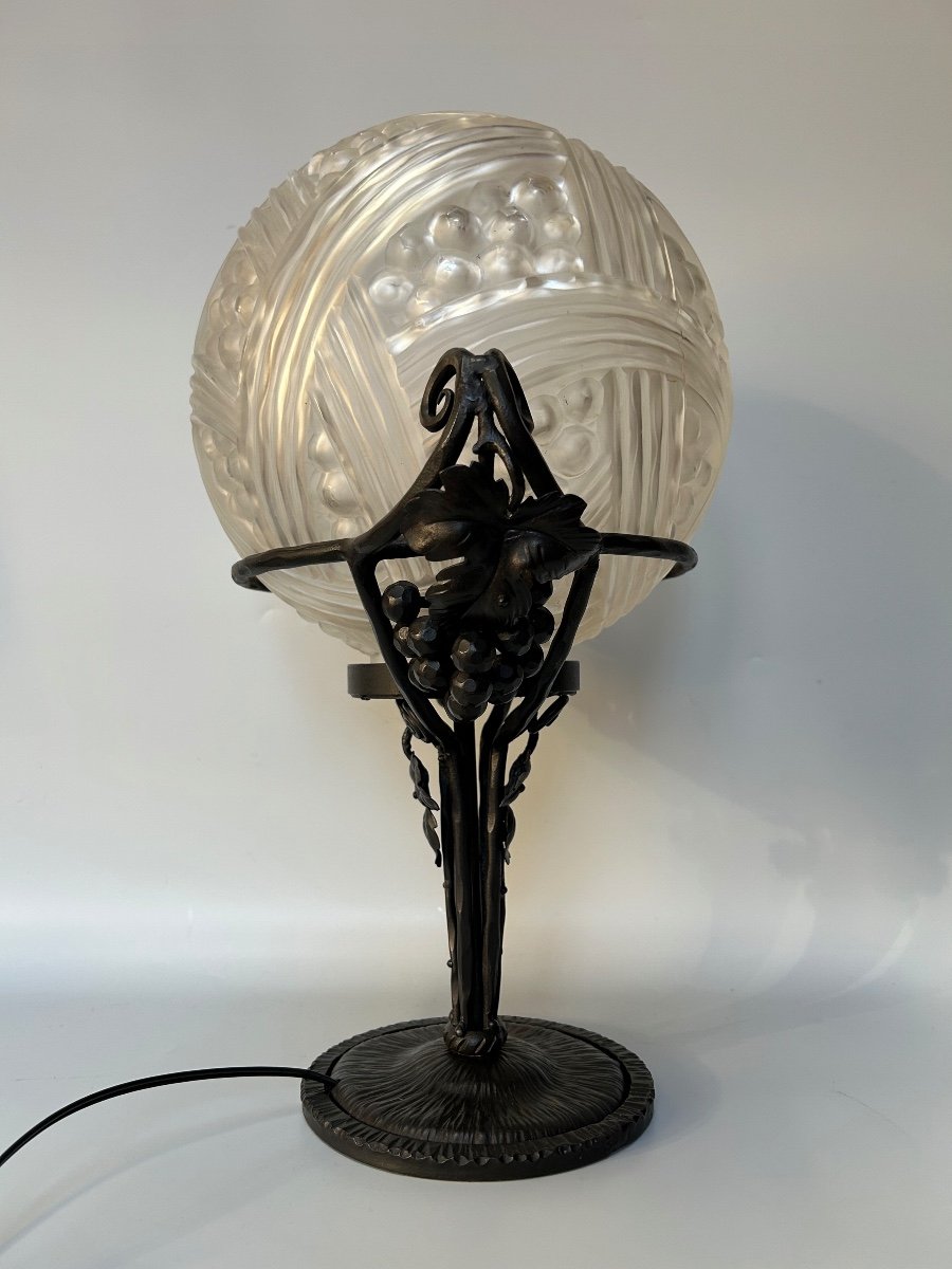 Hettier Et Vincent Art Deco Lamp -photo-3