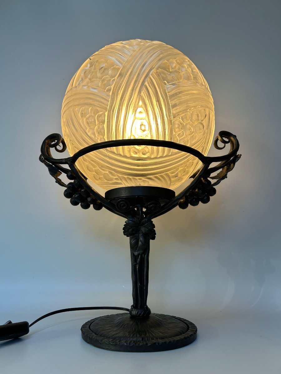 Hettier Et Vincent Art Deco Lamp -photo-2