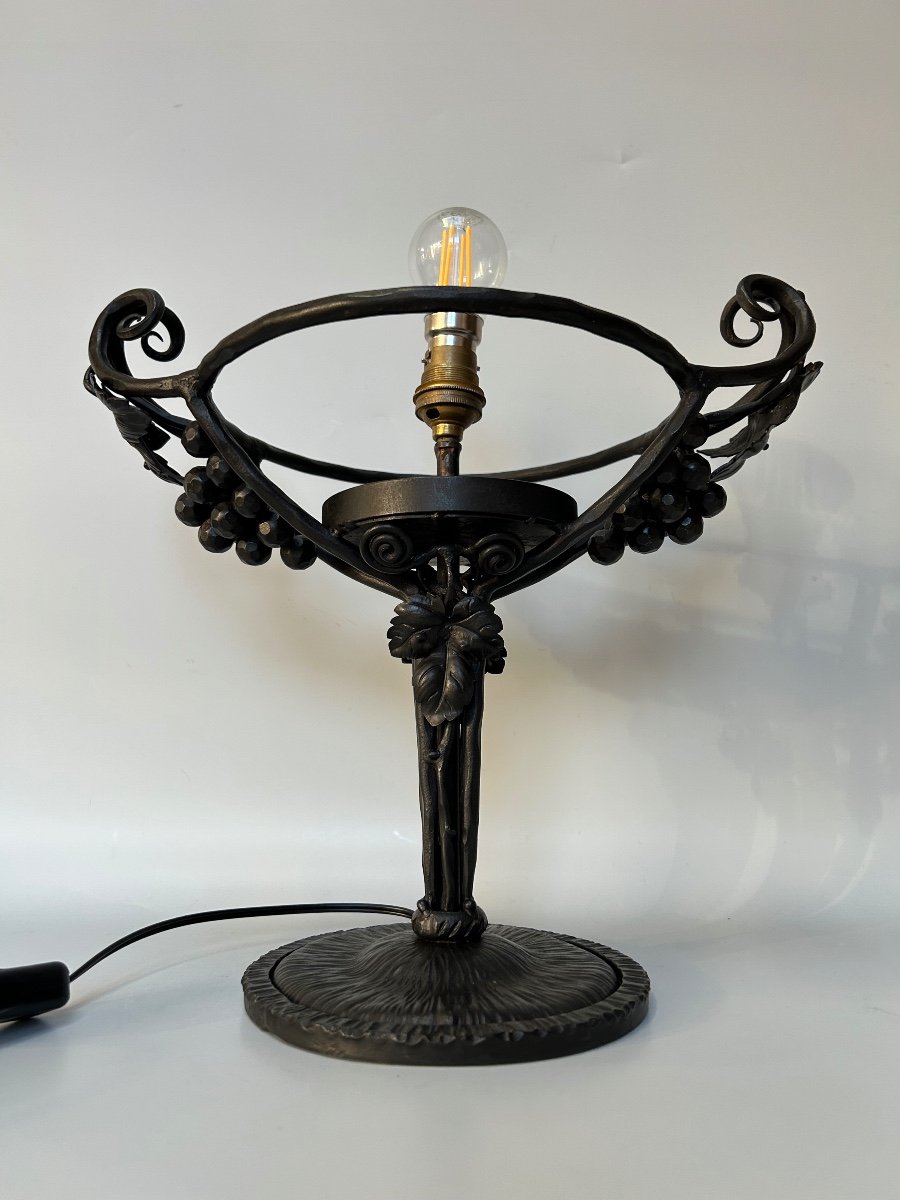 Hettier Et Vincent Art Deco Lamp -photo-4