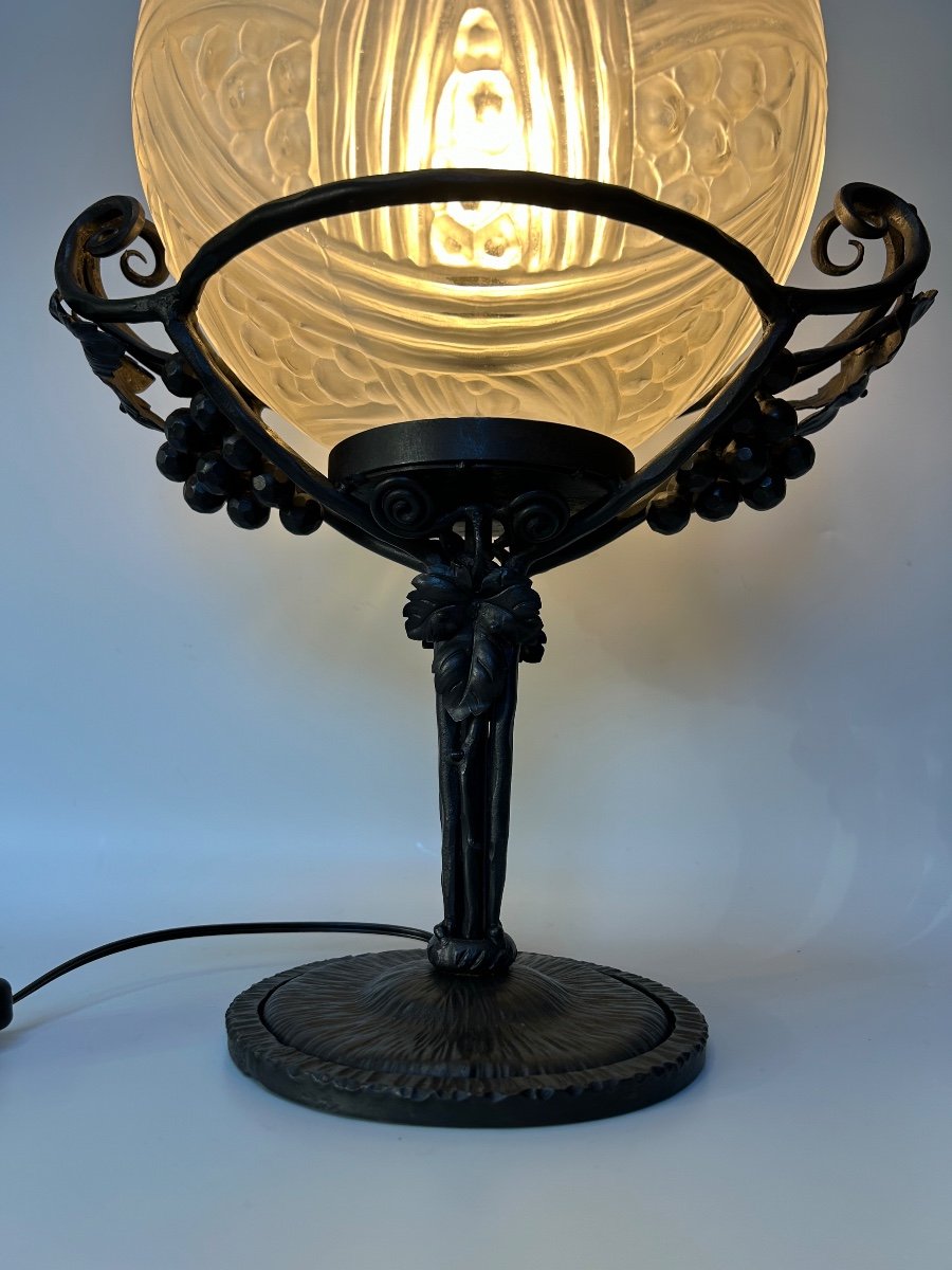 Hettier Et Vincent Art Deco Lamp -photo-6