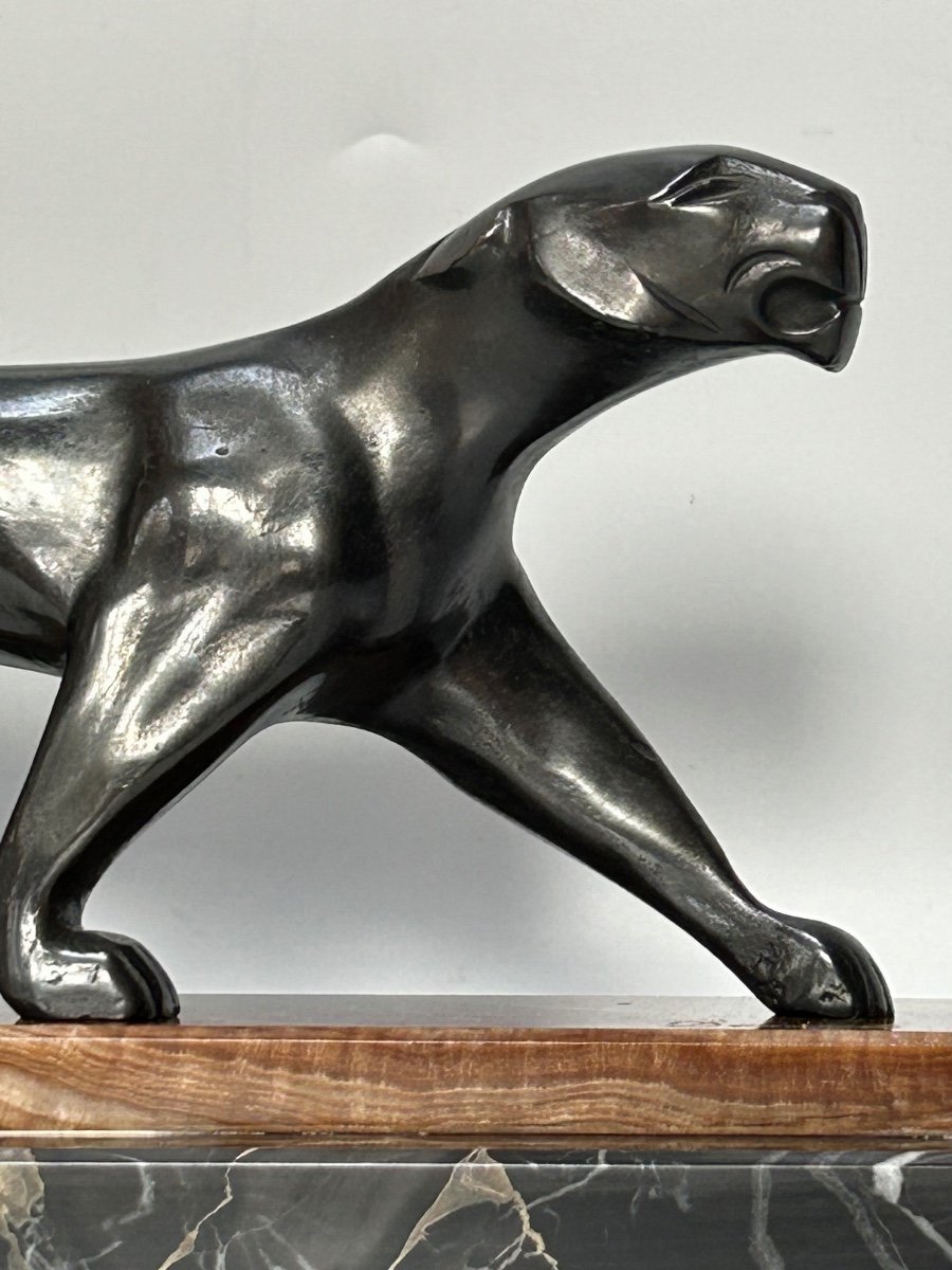 Art Deco Panther Signed Decoux-photo-1