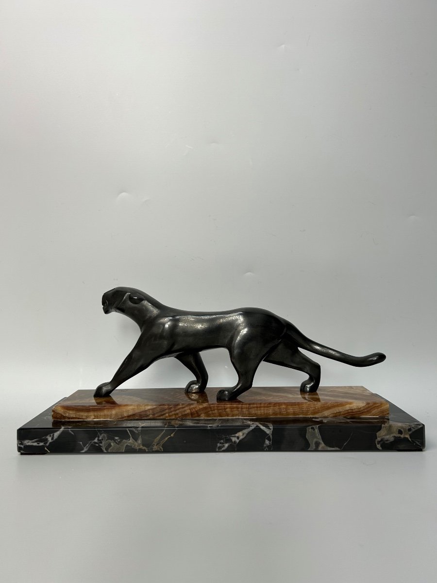 Art Deco Panther Signed Decoux-photo-7