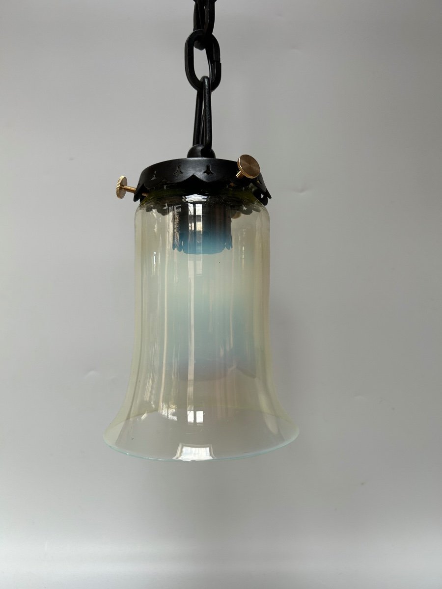 Art Nouveau Suspension Circa 1910-photo-4