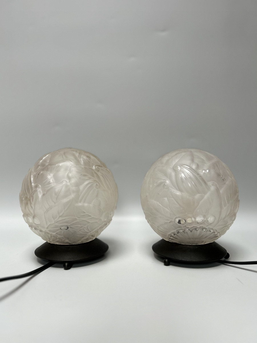 Pair Of Art Deco Night Lights -photo-3