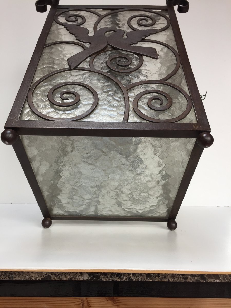 Edgar Brandt Rare Art Deco Lantern-photo-8