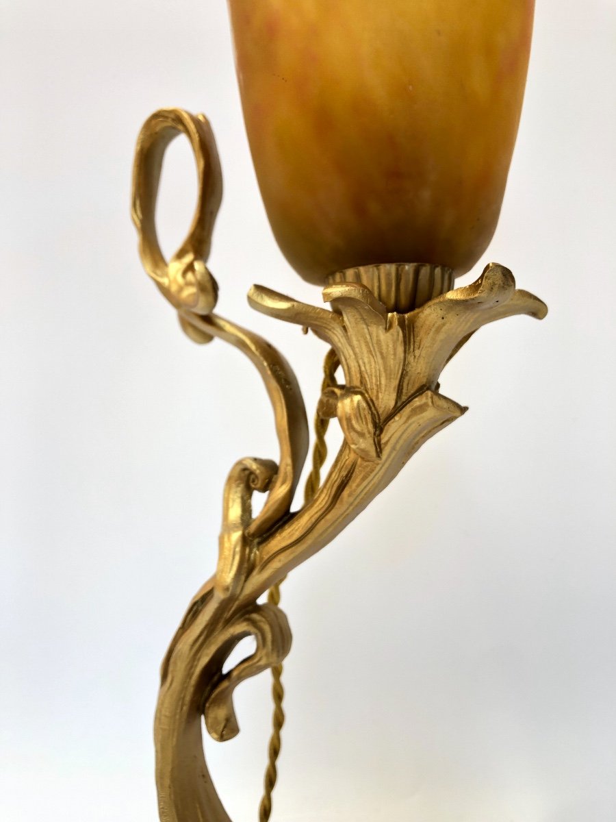 Lampe Bronze Art Nouveau Daum Nancy -photo-2