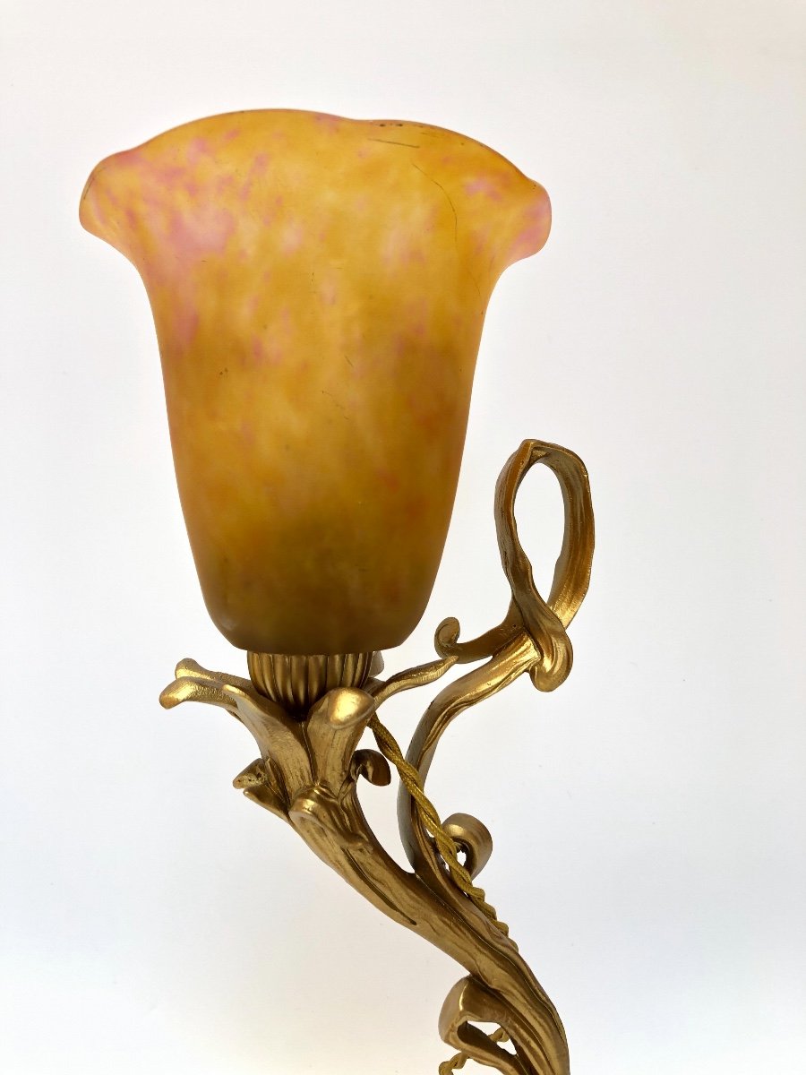 Lampe Bronze Art Nouveau Daum Nancy -photo-3