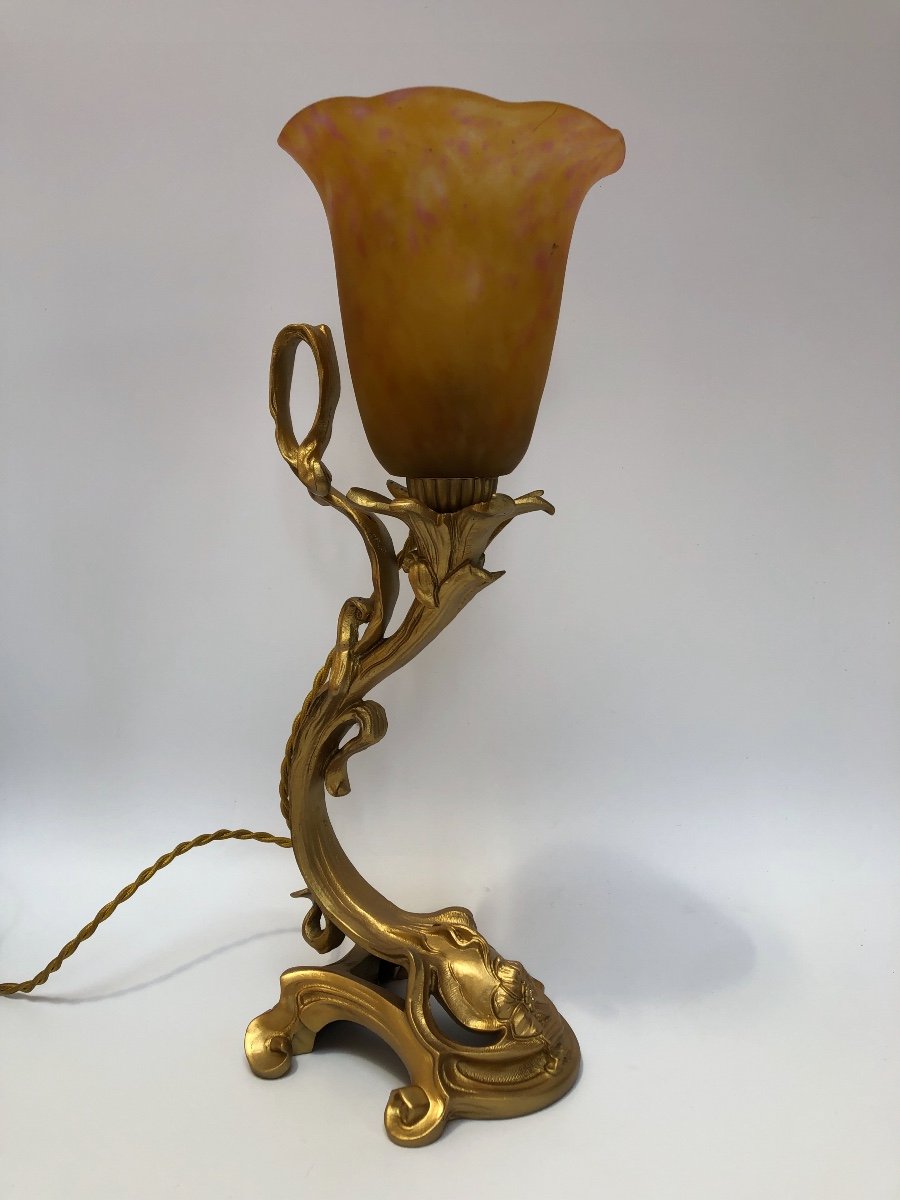 Lampe Bronze Art Nouveau Daum Nancy -photo-8
