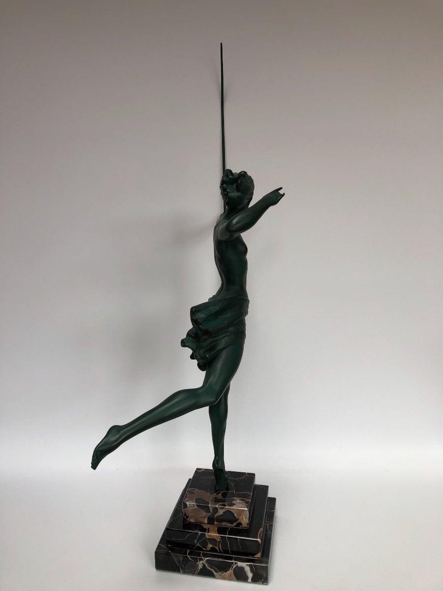 Max Le Verrier Art Deco Sculpture (atalante)-photo-5