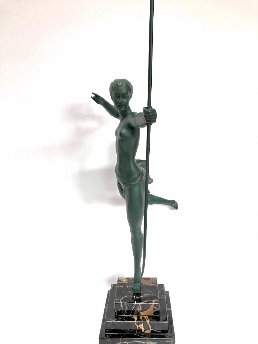 Max Le Verrier Art Deco Sculpture (atalante)-photo-7