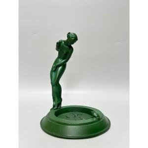 Max Le Verrier Art Deco Sculpture Surprise Model By R. Guerbe