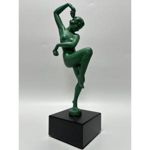 Max Le Verrier Art Deco Sculpture Vendanges Model 