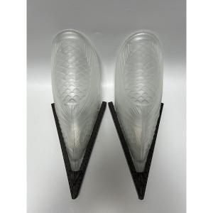 Pair Of Art Deco Wall Lights By Sevb 