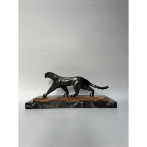 Art Deco Panther Signed Decoux