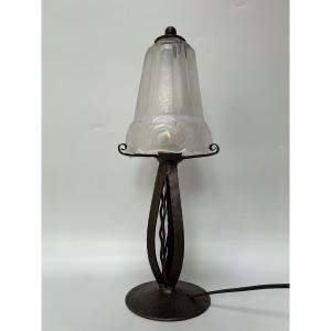 Art Deco Lamp Signed Maynadier 