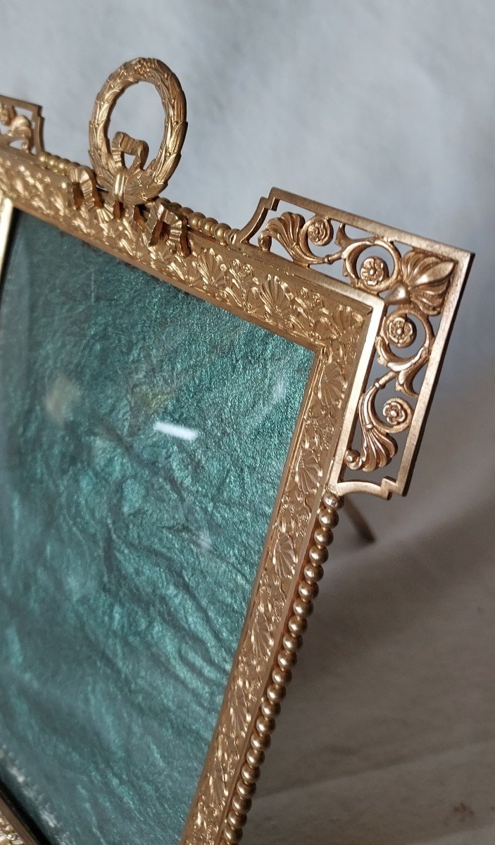 Napoleon III Gilt Bronze Photo Frame Album Format -photo-4