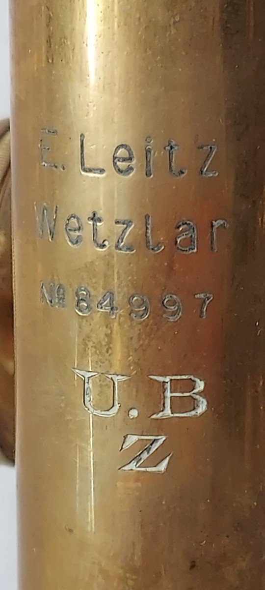 Laboratory Microscope Signed E. Leitz- Wetzlar-germany In Brass, Bronze And Cast Iron-photo-5