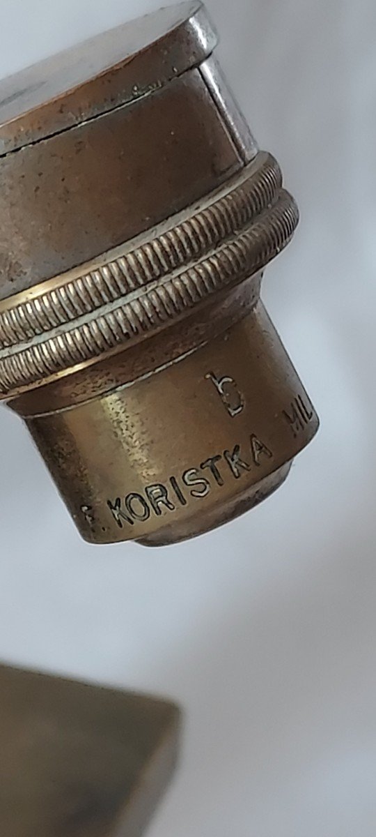 Laboratory Microscope Signed E. Leitz- Wetzlar-germany In Brass, Bronze And Cast Iron-photo-8