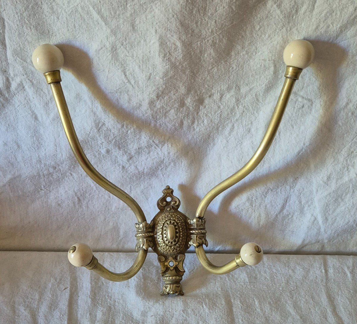 Bronze And Porcelain Butterfly Coat Rack 