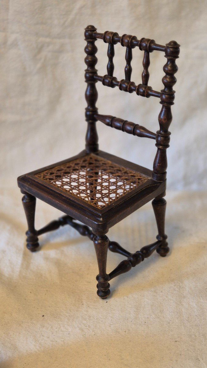 Country Doll Chair In Turned And Stained Beech-photo-2