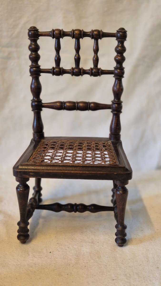 Country Doll Chair In Turned And Stained Beech-photo-3