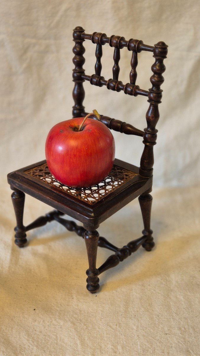 Country Doll Chair In Turned And Stained Beech