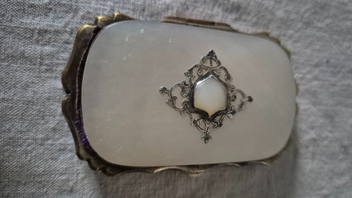 Mother-of-pearl, Silver And Silver-plated Metal Purse -photo-2