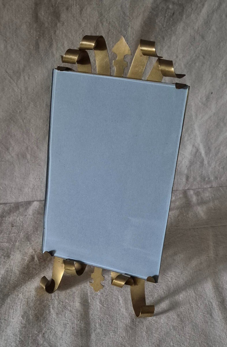 Original Bronze Photo Frame In Troubadour Spirit -photo-2