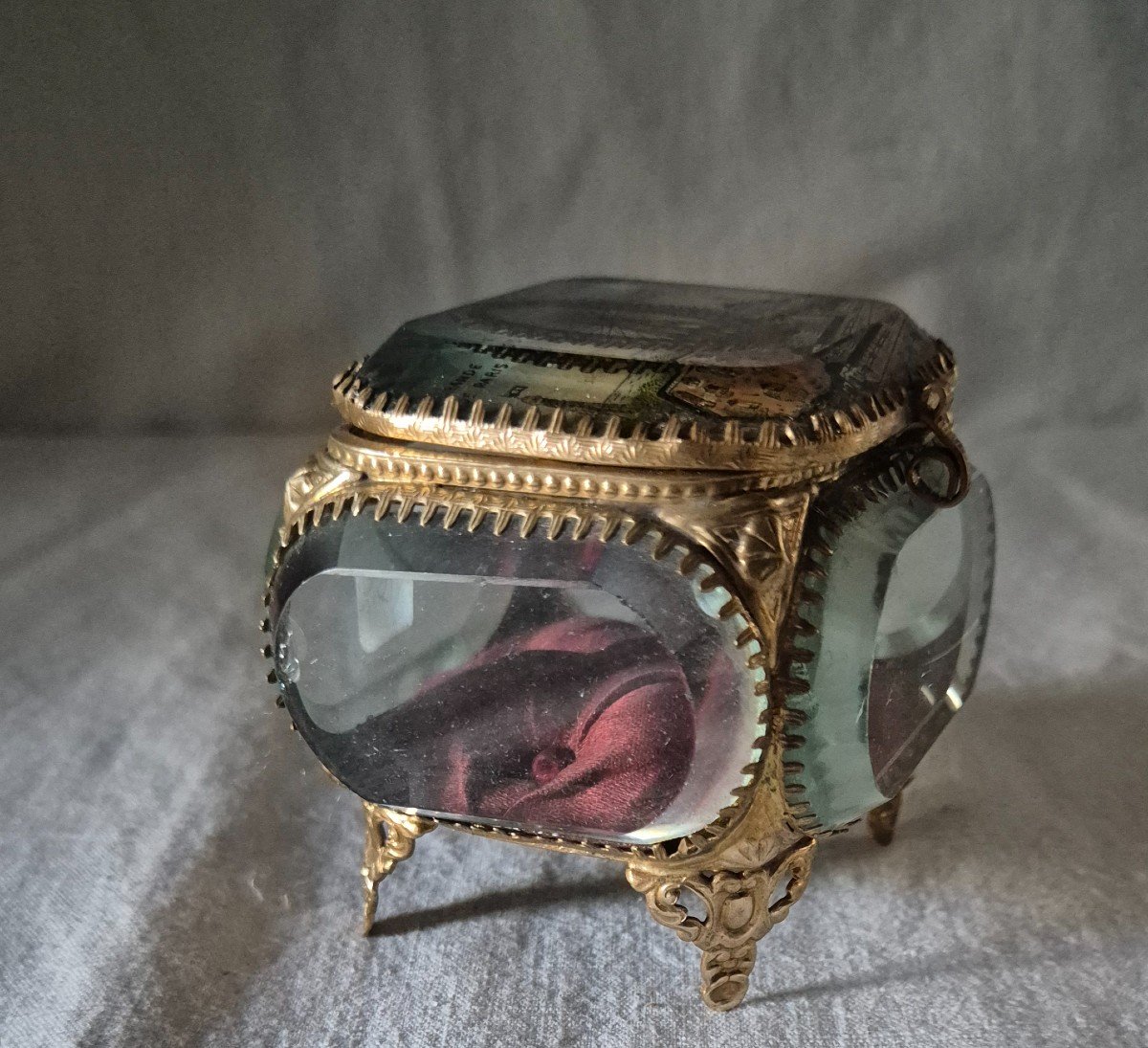 Square Souvenir Box Of The Ferris Wheel Of The 1900 Universal Exhibition In Paris -photo-4