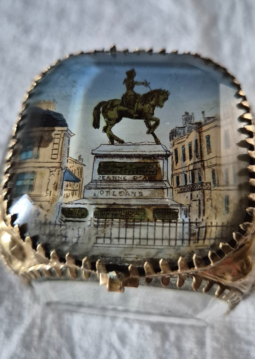 Historical Paris Souvenir Box Of The Statue Of Joan Of Arc