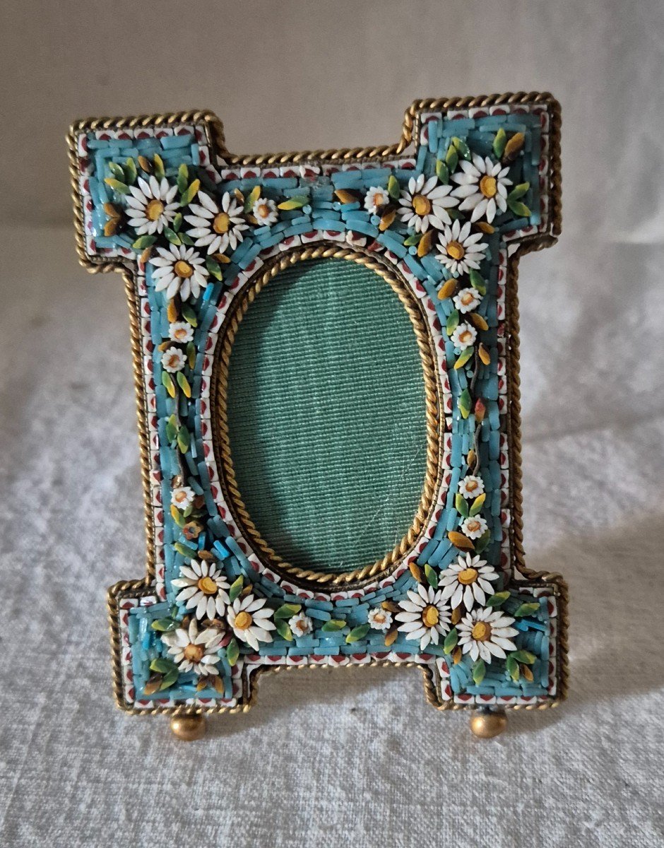 Small 19th Century Murano Glass Mosaic Photo Frame -photo-1