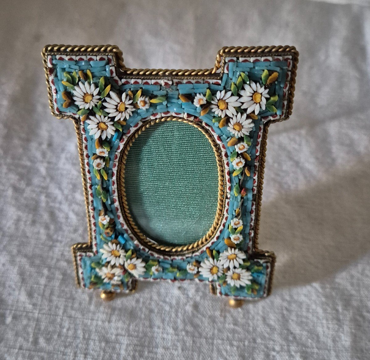 Small 19th Century Murano Glass Mosaic Photo Frame -photo-2