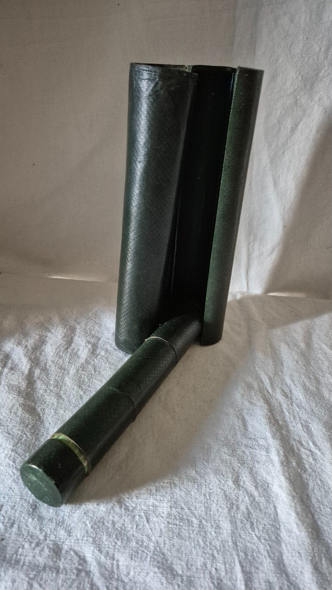 Empire Green Leather Writing Roller-photo-3